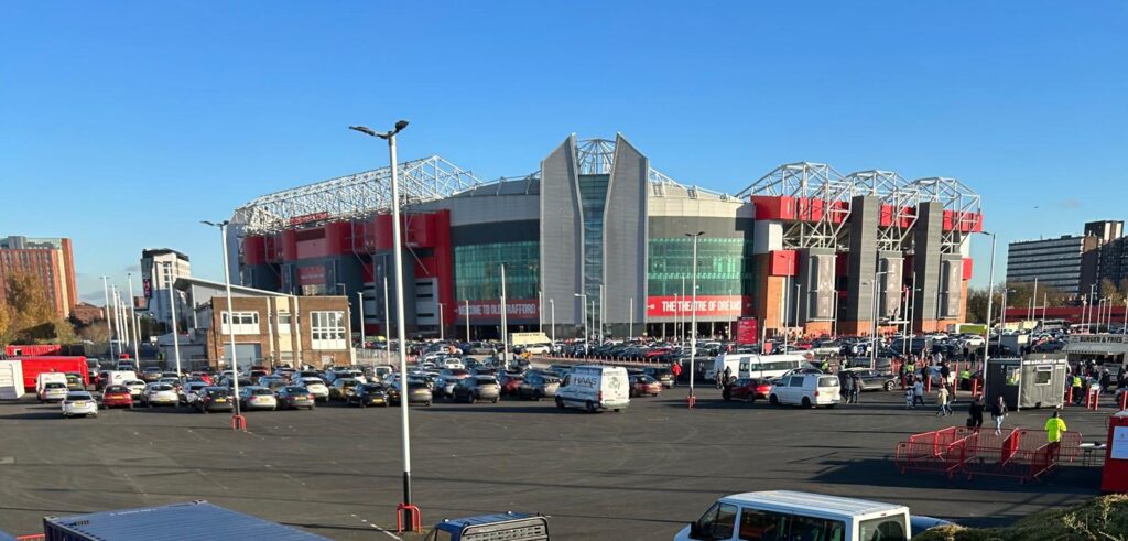 Old Trafford walking up to the ground